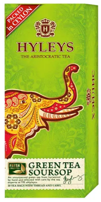 Чай зелений Hyleys зелений з саусепом 30 г (20 шт. x 1.5 г)